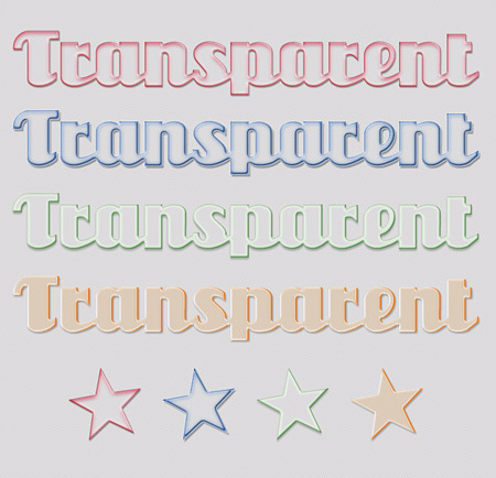 Transparent Text styles
