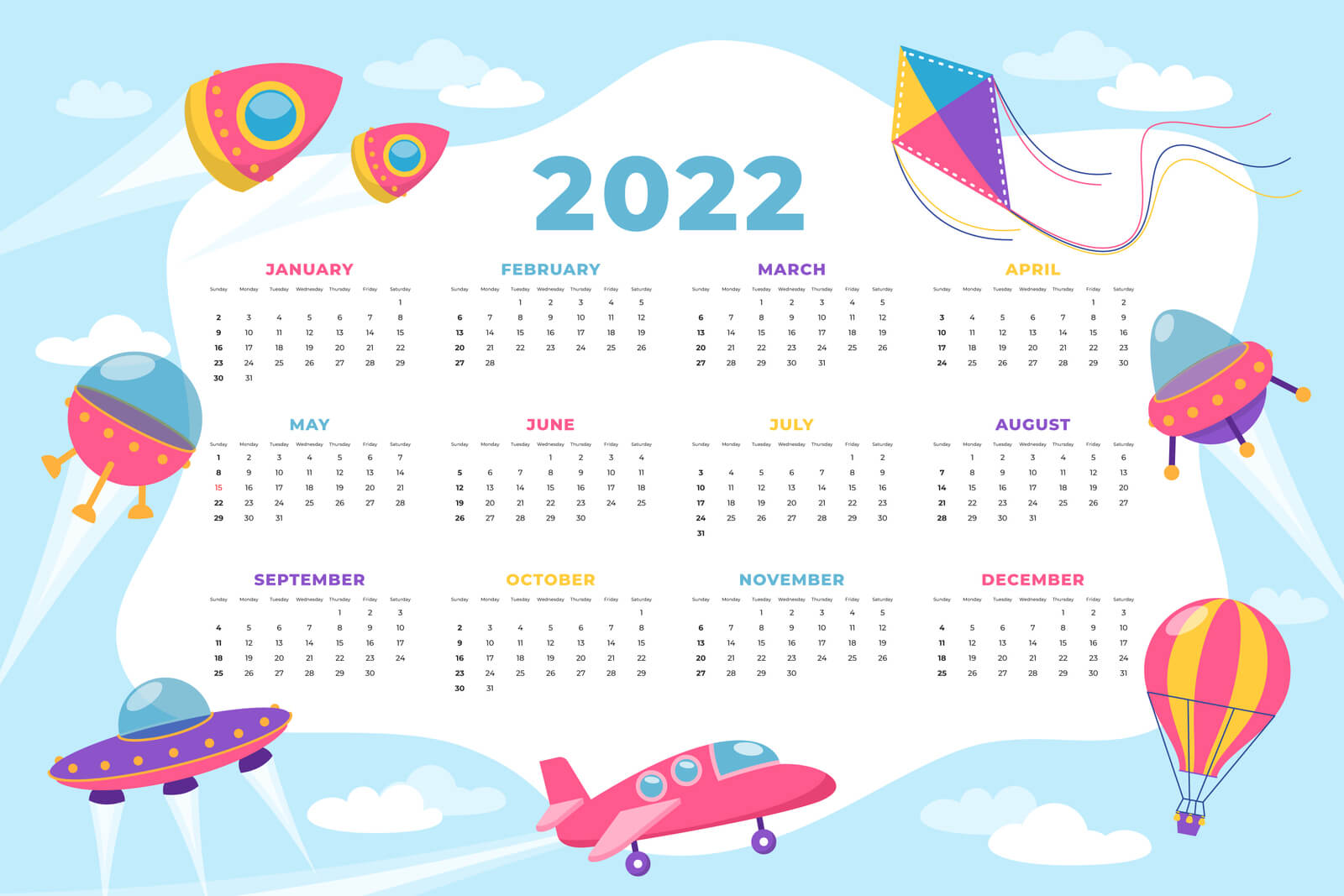 Календари 2022.