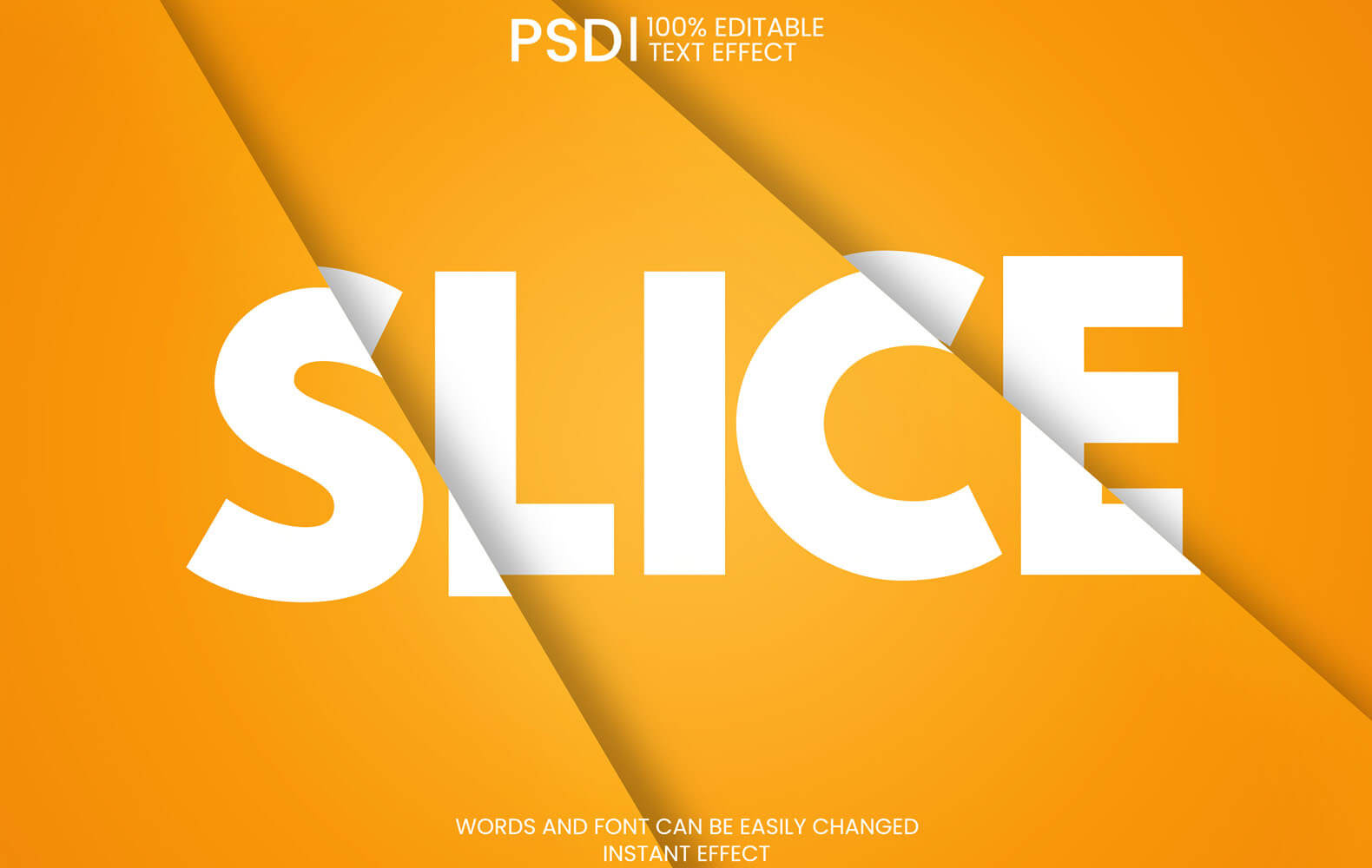 Разрезанный текстовый эффект (PSD)