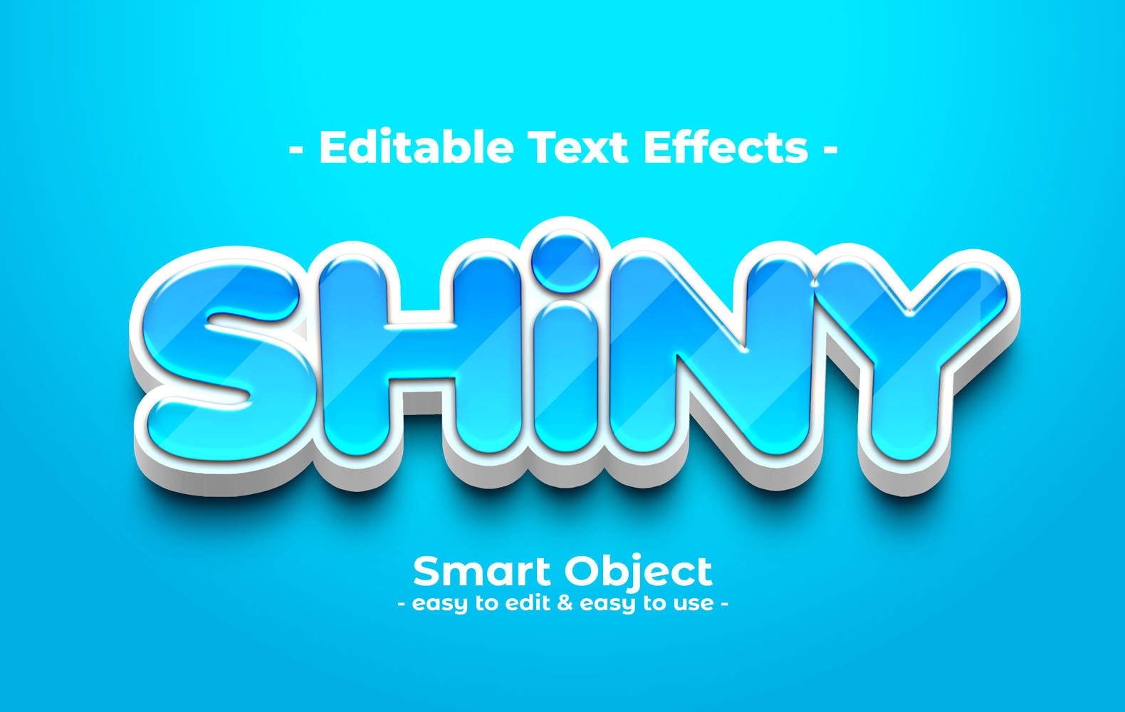 Текстовый эффект Shiny (PSD)