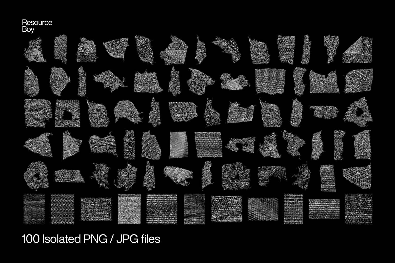 100 текстур пузырчатой пленки [PNG, JPG]