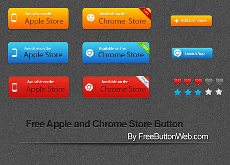 Buttons Apple&Chrome