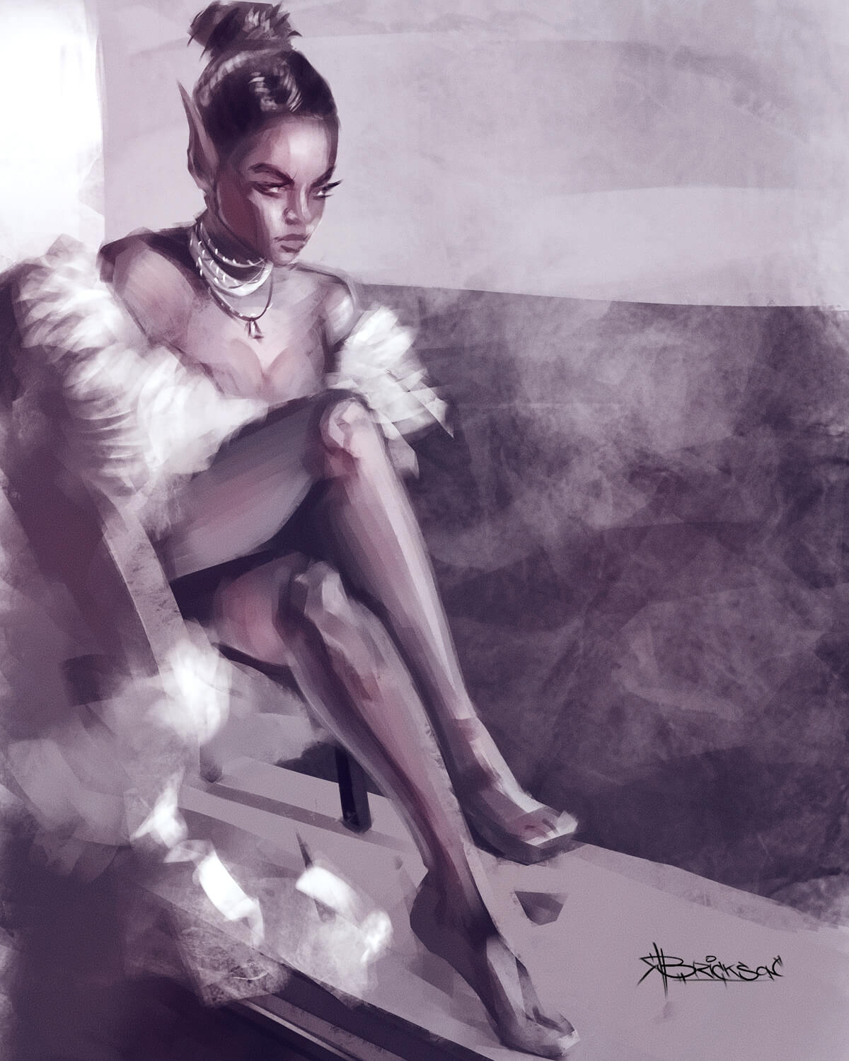 Видео процесс о создании этюда