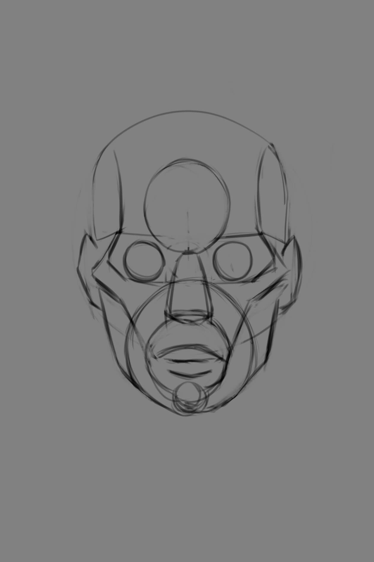 Фундамент Портрета для Digital художника