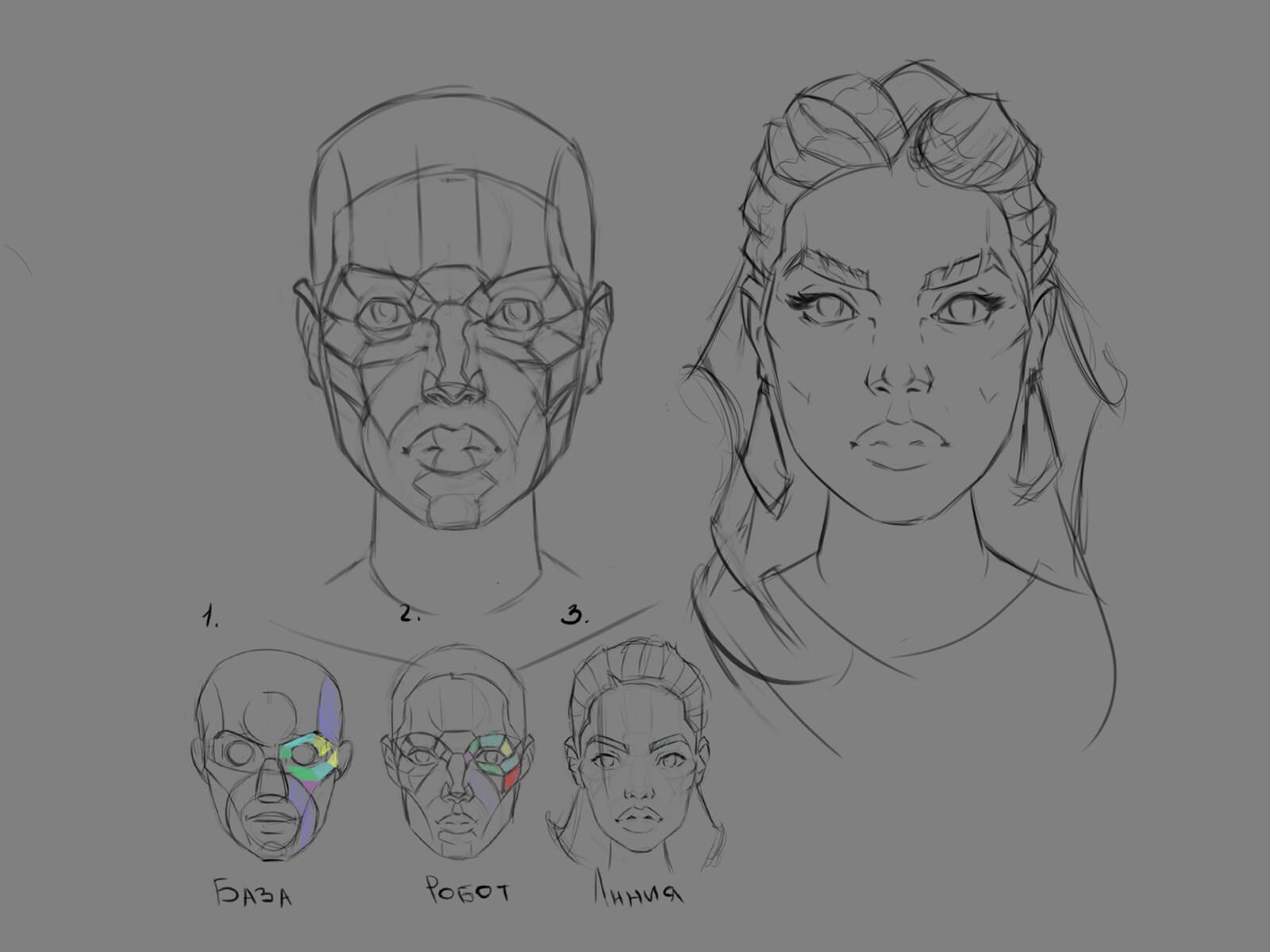 Фундамент Портрета для Digital художника