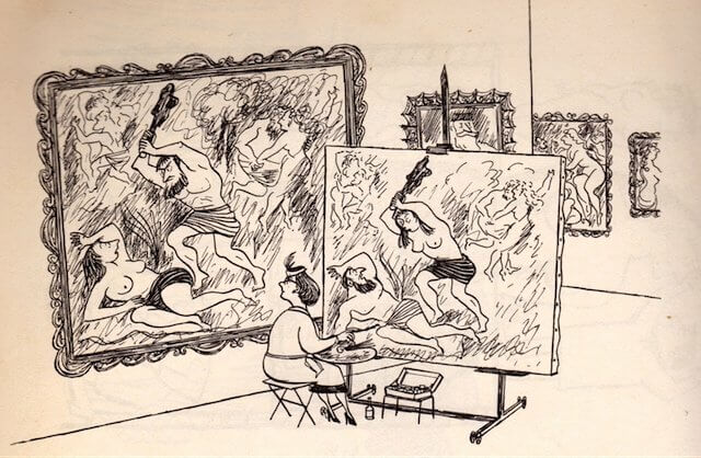 Обнаженная модель в представлении художника и реальности