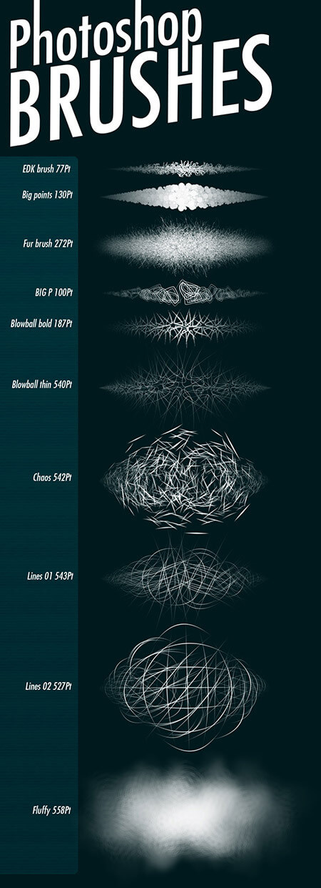 5 наборов кистей для Ps (Подборка)