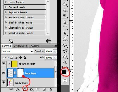 Создай иллюстрацию с брызгами краски в Фотошоп