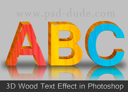 Как сделать объемные буквы в photoshop