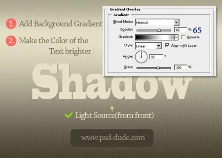 Как сделать тень для текста в Фотошопе | Тень Фотошоп | Фотошоп для начинающих