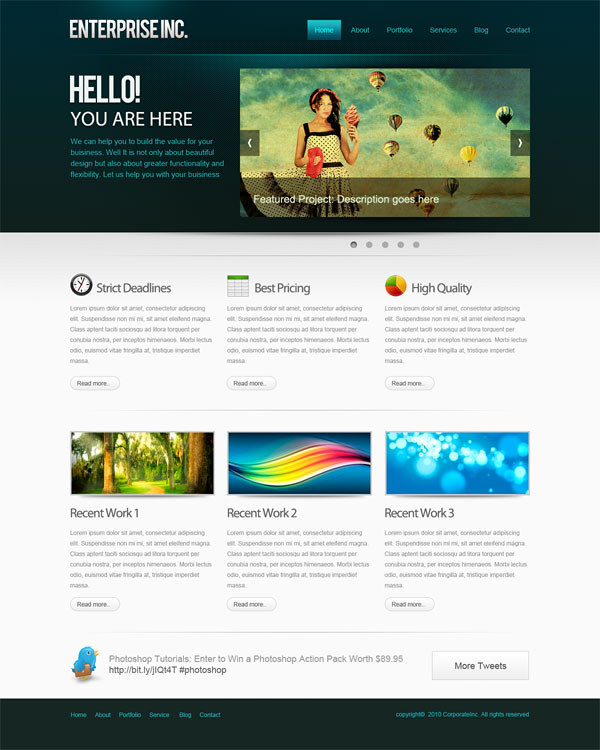 Макет сайта в фотошопе: немного про веб-дизайн