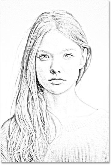Создание карандашного рисунка из фотографии в программе Фотошоп.