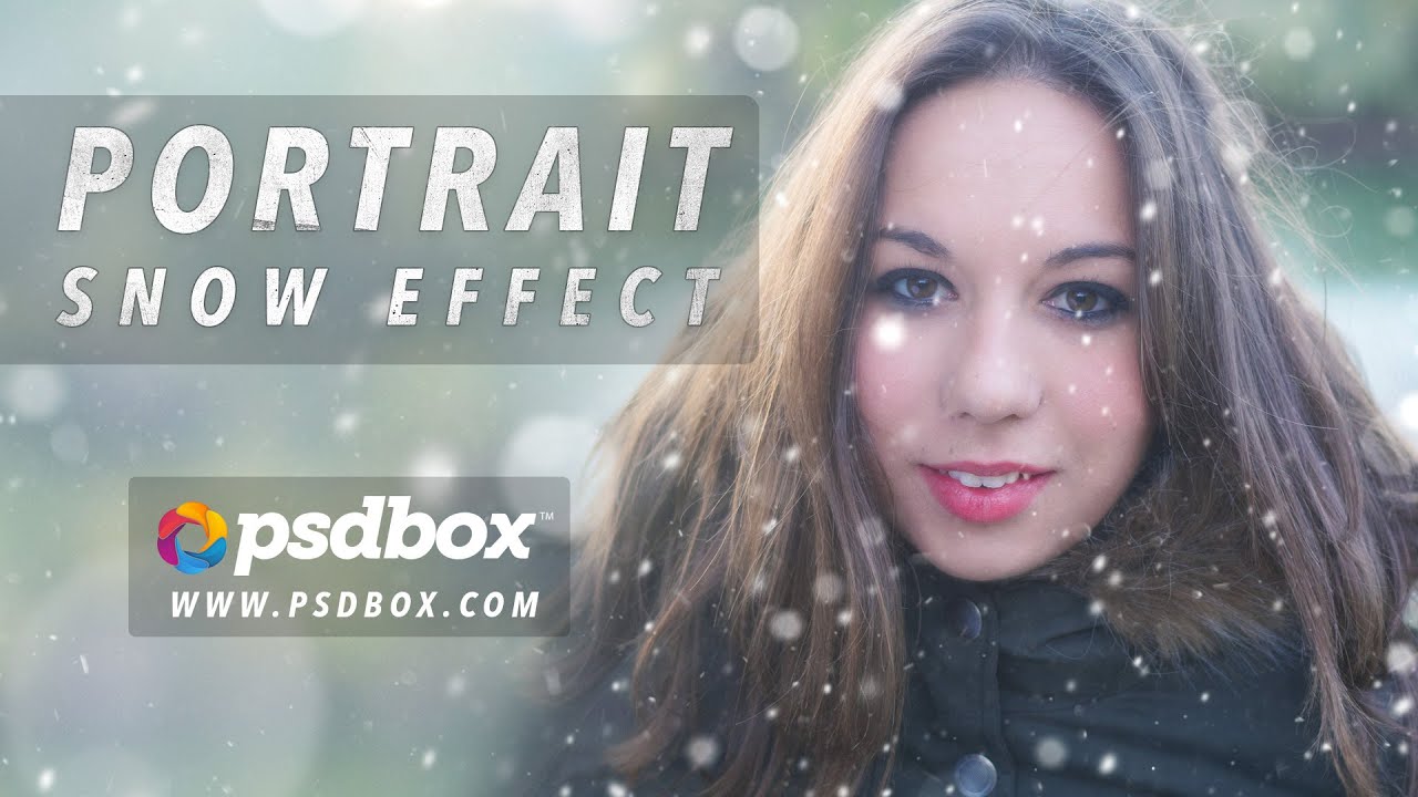 Photoshop снег эффект - добавить падающий снег, чтобы зимний Фото