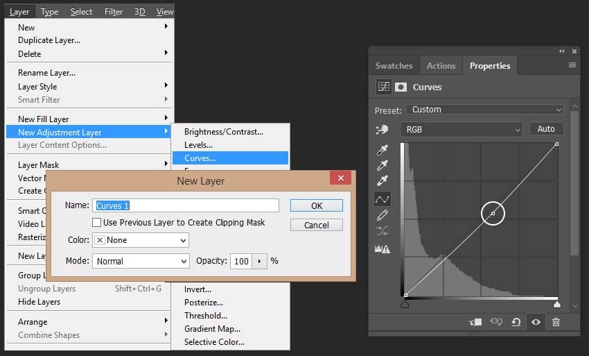 Adjustment layers в фотошопе. Корректирующий слой curves. Levels adjustment layer. New layer.